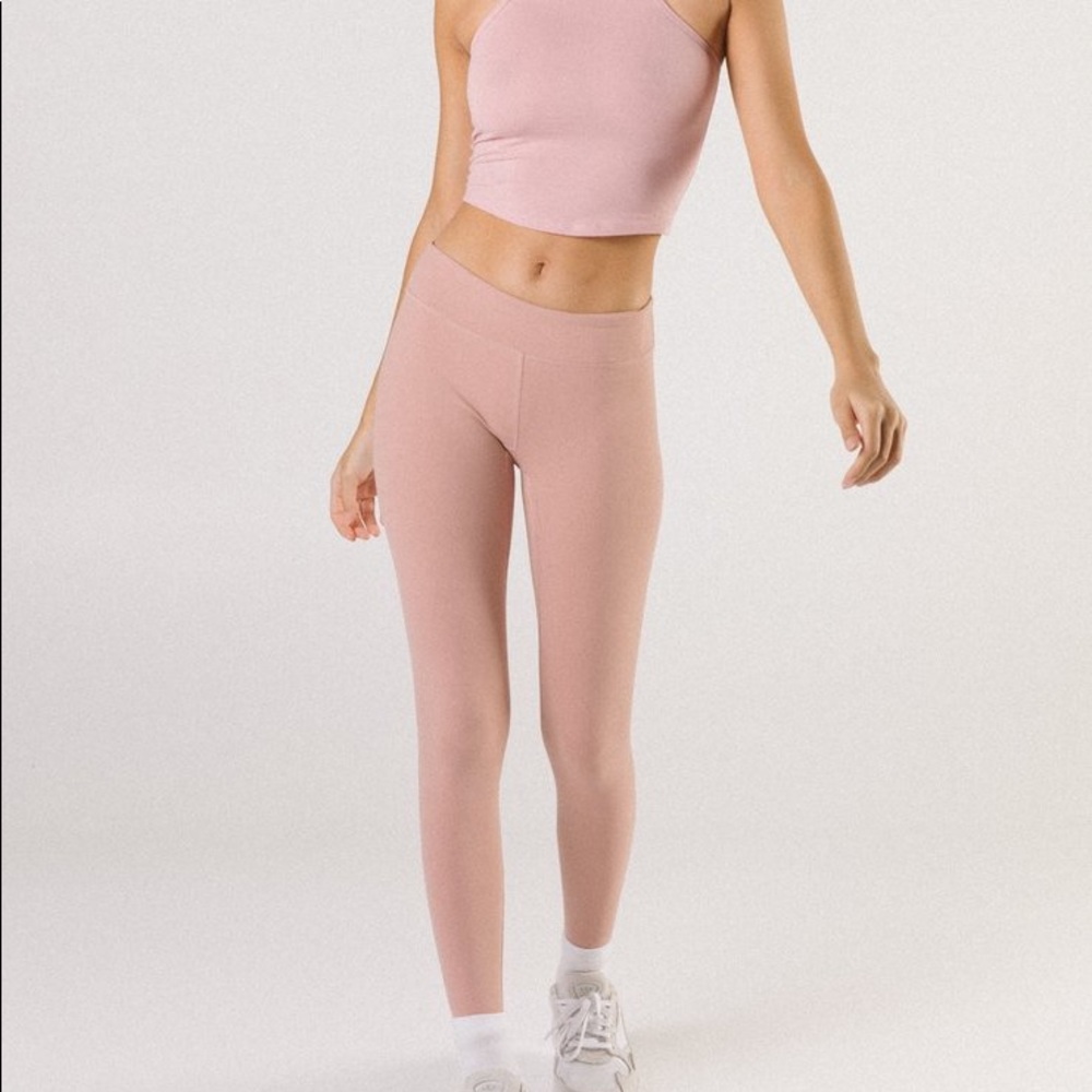 Saski collection dusty pink mid waist leggings
